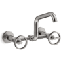 Kohler Billet 1.5 GPM Wall Mounted Widespread Bridge Kitchen Faucet Vibrant Titanium