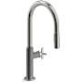 Kohler Billet 1.5 GPM Single Hole Pull Down Kitchen Faucet Vibrant Titanium