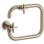 Kohler Billet 3.2 GPM Wall Mounted Single Hole Pot Filler with Dual Cross Handles Vibrant Brushed Bronze