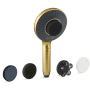 Kohler SpaViva 1.75 GPM Multi Function Hand Shower with Katalyst Air-Induction and MicroBubble Spray Technologies - Includes All-In-One Cleansing Device Vibrant Brushed Moderne Brass