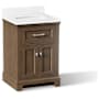 Kohler Charlemont 24" Free Standing Vanity Set with Cabinet and Stone Composite Vanity Top Draper Oak