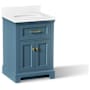 Kohler Charlemont 24" Free Standing Vanity Set with Cabinet and Stone Composite Vanity Top Tidal Blue
