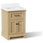Kohler Charlemont 24" Free Standing Vanity Set with Cabinet and Stone Composite Vanity Top Light Oak