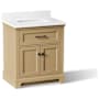 Kohler Charlemont 32" Free Standing Vanity Set with Cabinet and Stone Composite Vanity Top Light Oak