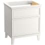 Kohler Artifacts 30" Single Free Standing Vanity Cabinet Only - Less Vanity Top Linen White