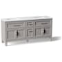 Kohler Quo 72" Free Standing Double Basin Vanity Set with Cabinet and Quartz Vanity Top Mohair Grey