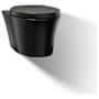 Kohler Veil Wall Mounted Elongated Toilet Bowl Only - Seat Included with Quiet-Close Technology Black Black
