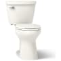 Kohler Cimarron 1.6 GPF Two Piece Elongated Chair Height Toilet with Left Hand Lever - Less Seat Biscuit
