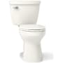 Kohler Cimarron 1.28 GPF Two Piece Elongated Toilet with Left Hand Lever - Less Seat Biscuit