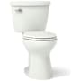Kohler Cimarron 1.28 GPF Two Piece Elongated Chair Height Toilet with Left Hand Lever - Less Seat Dune