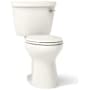 Kohler Cimarron 1.28 GPF Two Piece Elongated Chair Height Toilet with Right Hand Lever - Less Seat Biscuit