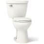 Kohler Cimarron 1.28 GPF Two-Piece Round-Front Comfort Height Toilet with Left Hand Trip Lever - Less Seat Biscuit