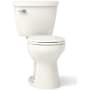 Kohler Cimarron 1.28 GPF Two Piece Round Toilet with Left Hand Lever - Less Seat Biscuit