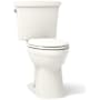 Kohler Kelston 1.28 GPF Two Piece Elongated Chair Height Toilet with Left Hand Lever - Less Seat Biscuit