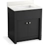 Kohler Alouette 31" Free Standing Single Basin Vanity Set with Cabinet and Quartz Vanity Top Dark Warm Grey