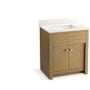 Kohler Alouette 31" Free Standing Single Basin Vanity Set with Cabinet and Quartz Vanity Top Light Oak