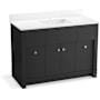 Kohler Alouette 49" Free Standing Single Basin Vanity Set with Cabinet and Quartz Vanity Top Dark Warm Grey