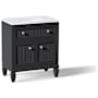 Kohler Hearthhaven 30" Free Standing Single Basin Vanity Set with Cabinet, and Quartz Vanity Top Slate Grey