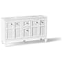 Kohler Hearthhaven 60" Free Standing Double Basin Vanity Set with Cabinet, and Quartz Vanity Top White