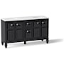 Kohler Hearthhaven 60" Free Standing Double Basin Vanity Set with Cabinet, and Quartz Vanity Top Slate Grey