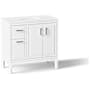 Kohler Seer 36" Free Standing Single Basin Vanity Set with Cabinet, and Quartz Vanity Top White