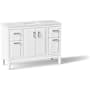 Kohler Seer 48" Free Standing Single Basin Vanity Set with Cabinet, and Quartz Vanity Top White