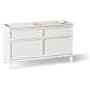 Kohler Artifacts 60" Double Free Standing Vanity Cabinet Only - Less Vanity Top Linen White