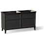 Kohler Artifacts 60" Double Free Standing Vanity Cabinet Only - Less Vanity Top Carbon Oak
