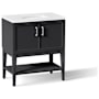 Kohler Winnow 30" Free Standing Single Basin Vanity Set with Cabinet, and Quartz Vanity Top Slate Grey