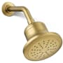Kohler Cinq 1.75 GPM Single Function Filtered Shower Head with MasterClean Sprayface Vibrant Brushed Moderne Brass