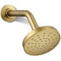 Kohler Elate 2.5 GPM Single Function Shower Head Vibrant Brushed Moderne Brass