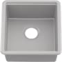 Kohler Billings 17-1/2" Undermount Single Basin Stone Composite Bar Sink with Basin Rack Matte Gray