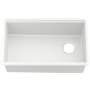Kohler Billings 29-1/2" Undermount Single Basin Stone Composite Kitchen Sink with Basin Rack, Colander, Cutting Board and Drain Board Matte White