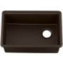 Kohler Billings 26-1/2" Undermount Single Basin Stone Composite Kitchen Sink with Basin Rack Matte Brown
