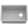 Kohler Billings 26-1/2" Undermount Single Basin Stone Composite Kitchen Sink with Basin Rack Matte Gray