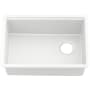 Kohler Billings 26-1/2" Undermount Single Basin Stone Composite Kitchen Sink with Basin Rack, Colander, Cutting Board and Drain Board Matte White