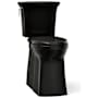 Kohler Corbelle Tall 1.28 GPF Two Piece Elongated Toilet With Left Hand Trip Lever and Skirted Trapway Black Black
