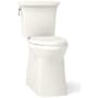 Kohler Corbelle Tall 1.28 GPF Two Piece Elongated Toilet With Left Hand Trip Lever and Skirted Trapway Biscuit