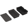 Kohler Three Piece Workstation Kitchen Sink Accessory Set – Includes Colander / Drying Rack, Soaking Bin with Drain, and Drain Board Dark Warm Neutrals