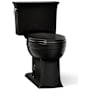 Kohler Archer 1.28 GPF Two-Piece Elongated Comfort Height Toilet with AquaPiston Technology - Seat Not Included Black Black