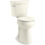 Kohler Highline 1.28 GPF Two Piece Round Toilet with Left Hand Lever Biscuit