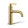 Kohler Castia by Studio McGee 1 GPM Single Hole Bathroom Faucet Vibrant Brushed Moderne Brass