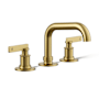 Kohler Castia by Studio McGee 0.5 GPM Widespread Bathroom Faucet Vibrant Brushed Moderne Brass