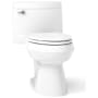 Kohler Cimarron 1.28 GPF Elongated One-Piece Comfort Height Toilet with AquaPiston Flush Technology - Seat Included White
