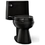 Kohler Cimarron 1.28 GPF Elongated One-Piece Comfort Height Toilet with AquaPiston Flush Technology - Seat Included Black Black