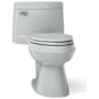 Kohler Cimarron 1.28 GPF Elongated One-Piece Comfort Height Toilet with AquaPiston Flush Technology - Seat Included Ice Grey