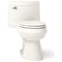 Kohler Cimarron 1.28 GPF Elongated One-Piece Comfort Height Toilet with AquaPiston Flush Technology - Seat Included Biscuit
