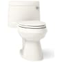 Kohler Cimarron 1.28 GPF Elongated One-Piece Comfort Height Toilet with Right Hand Trip Lever and AquaPiston Flush Technology - Seat Included Biscuit