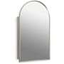Kohler Verdera 20" x 34" Framed Arched Single Door Medicine Cabinet Brushed Nickel