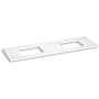Kohler Silestone 73" Quartz Vanity Top with Two Rectangular Cutouts Eternal Statuario